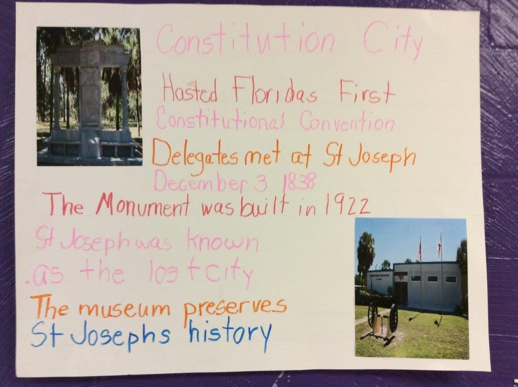 Student made poster about Constitution City